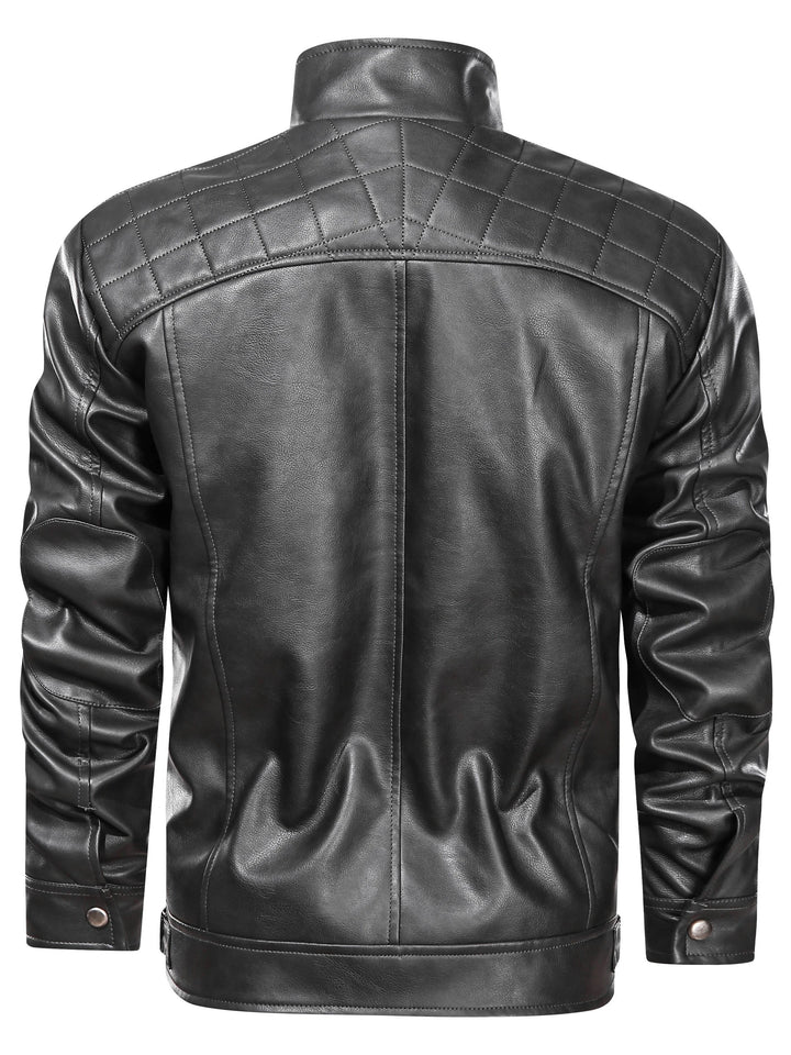Recaredo | Chaqueta biker con cuello alto