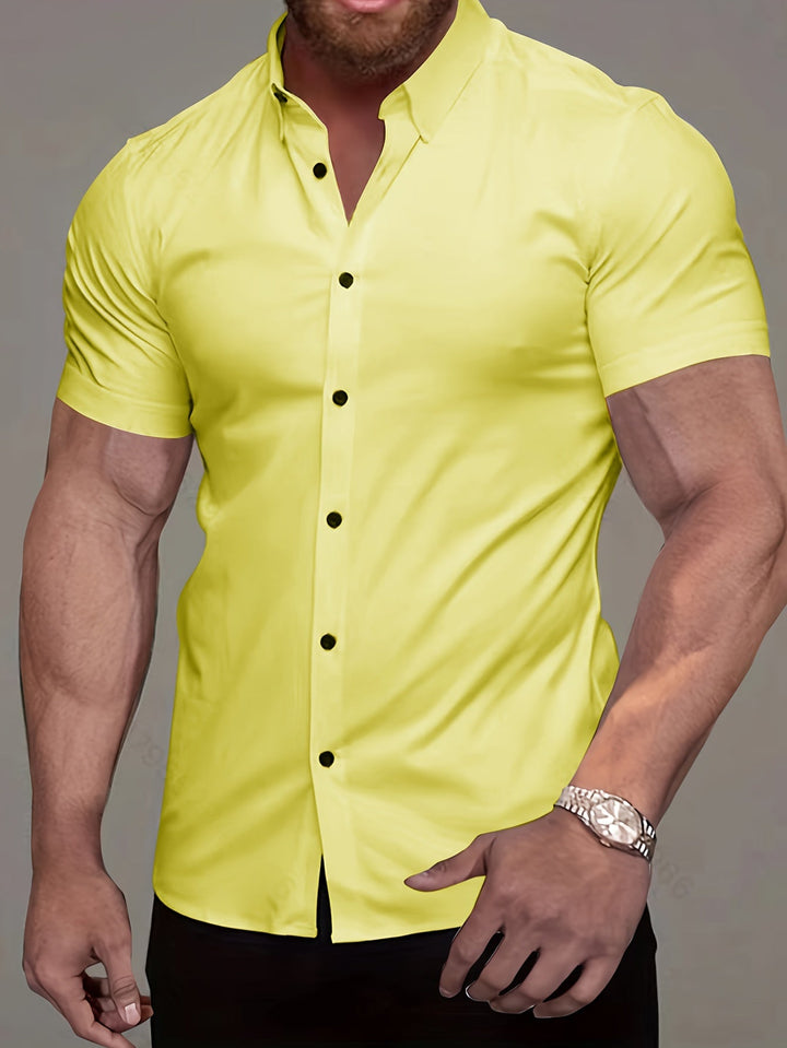 Flavio | Camisa manga corta clásica para hombre