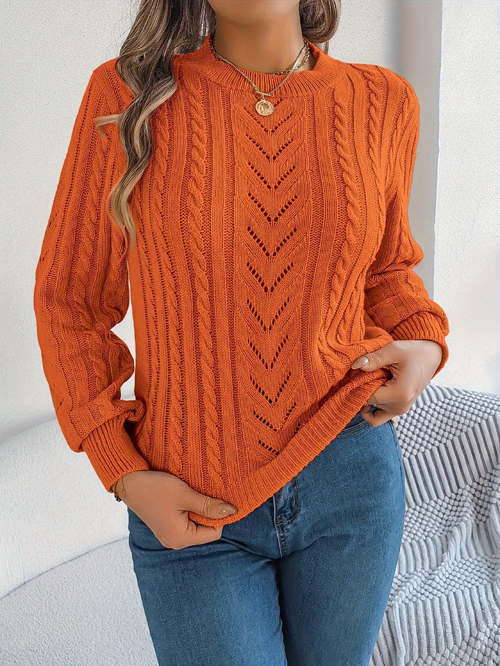 Tabita | Sweater texturado de punto trenzado