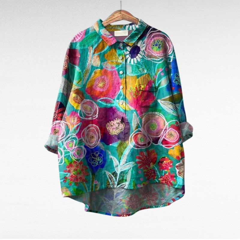 Ester | Blusa manga larga multicolor