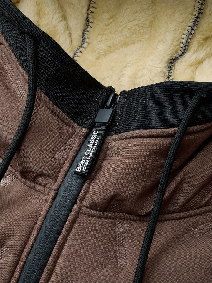 Ian | Parka con capucha forrada en peluche