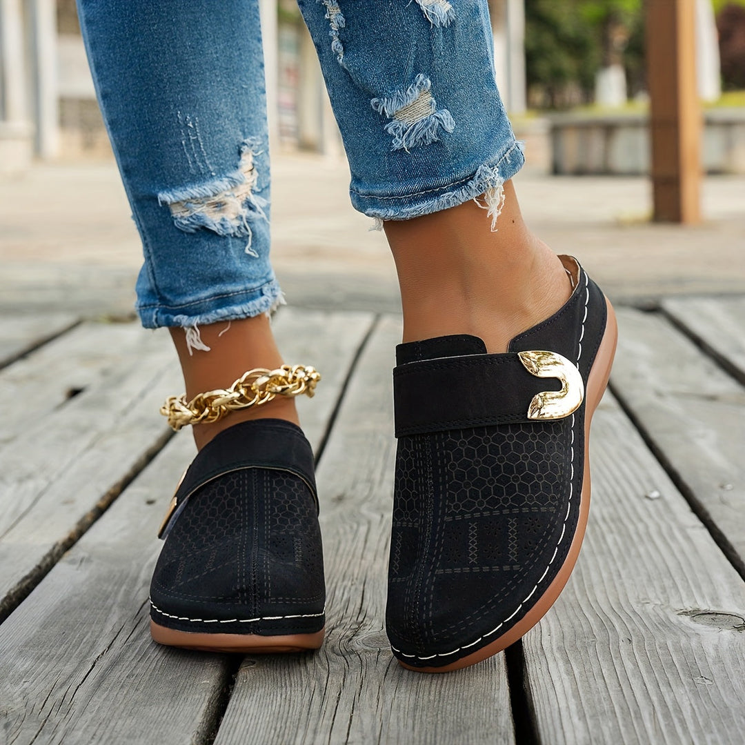 Alessandra | Zuecos con plataforma acolchada