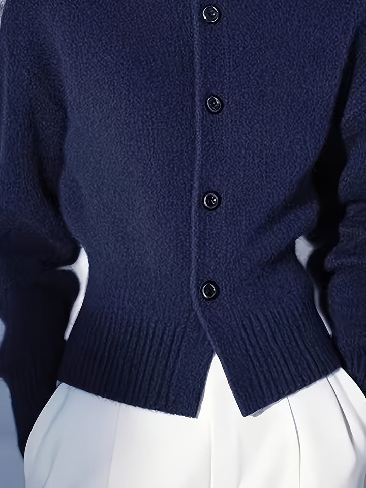 Yorka | Cardigan de cuello alto con botones