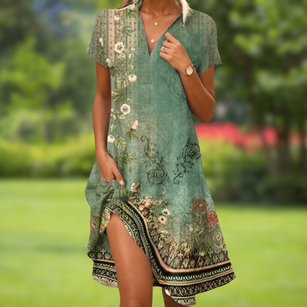 Eva | Vestido elegante escote en V
