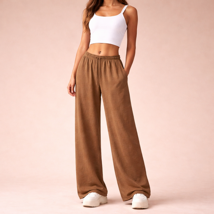 Claudina | Pantalones jogger de pierna ancha
