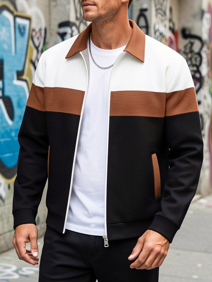 Melitón | Chaqueta con cierre color block