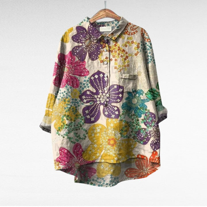 Ester | Blusa manga larga multicolor