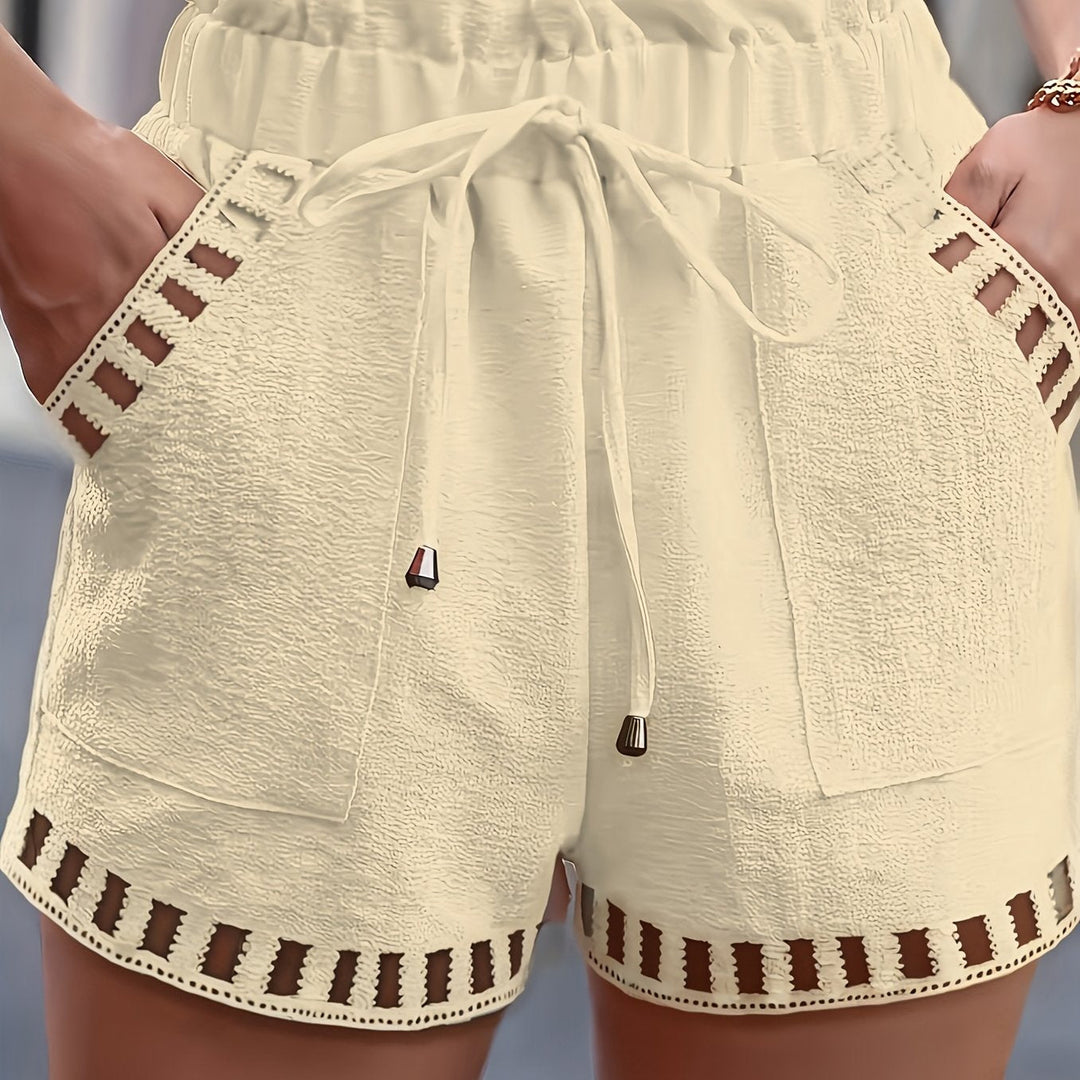 Ana Belén | Shorts tiro alto con pretina paperbag
