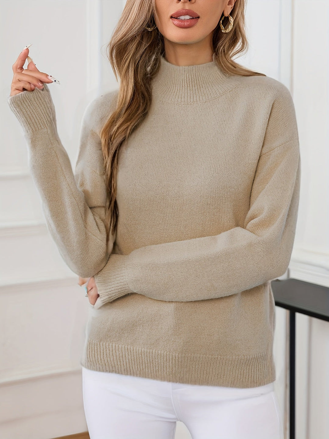 Sandra Andrea | Sweater cuello mock