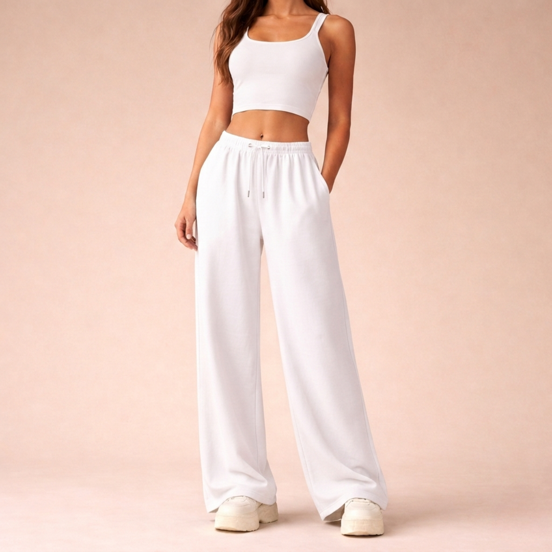 Claudina | Pantalones jogger de pierna ancha