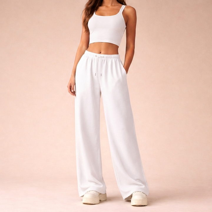 Claudina | Pantalones jogger de pierna ancha