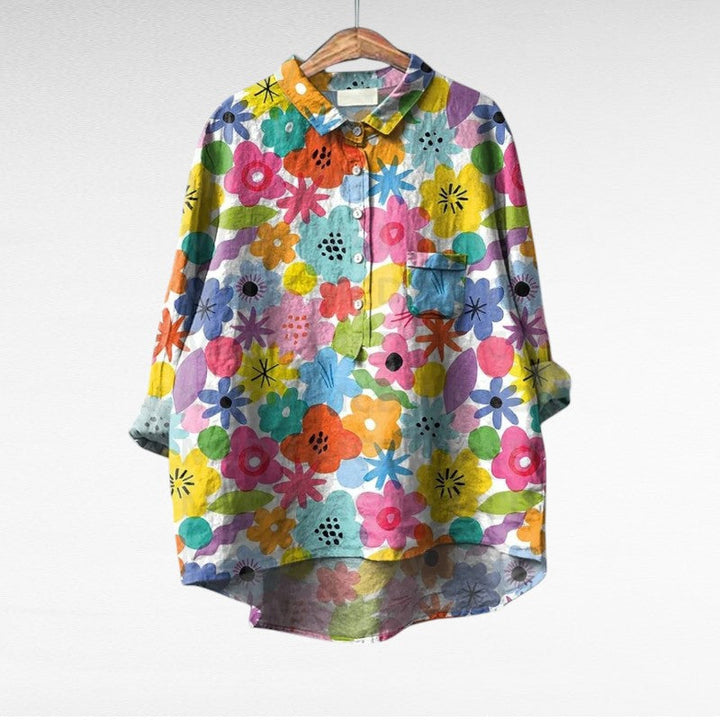 Ester | Blusa manga larga multicolor