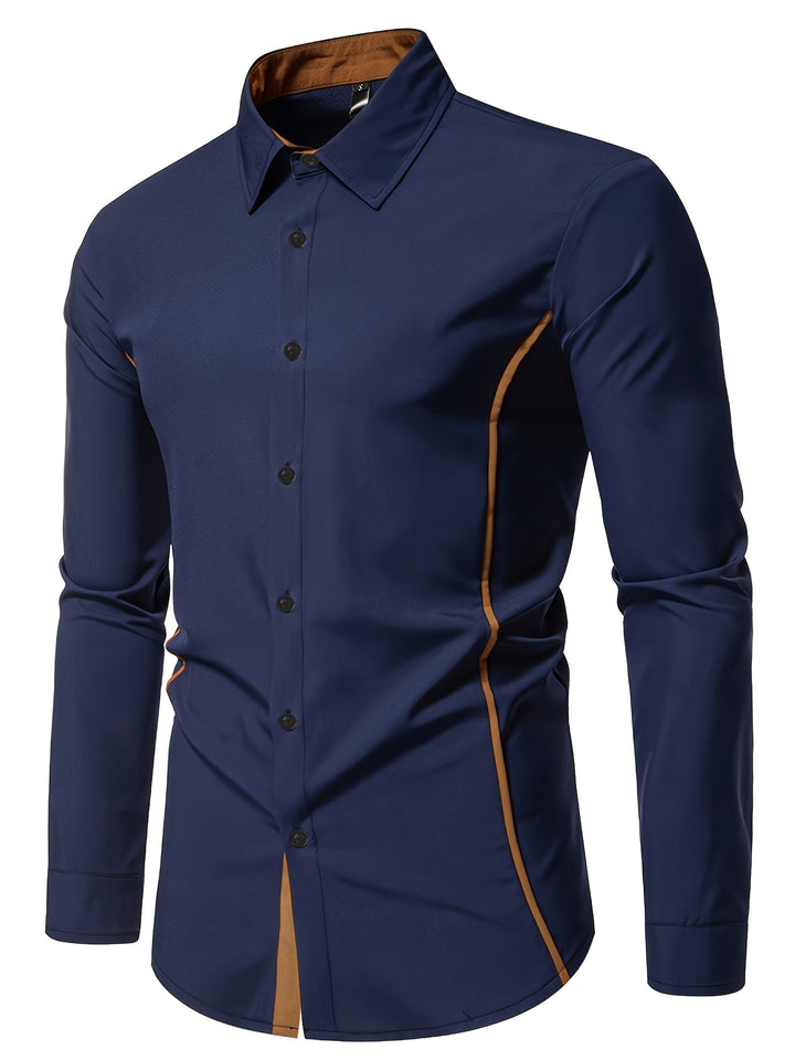 Rubén | Camisa slim con ribete en contraste