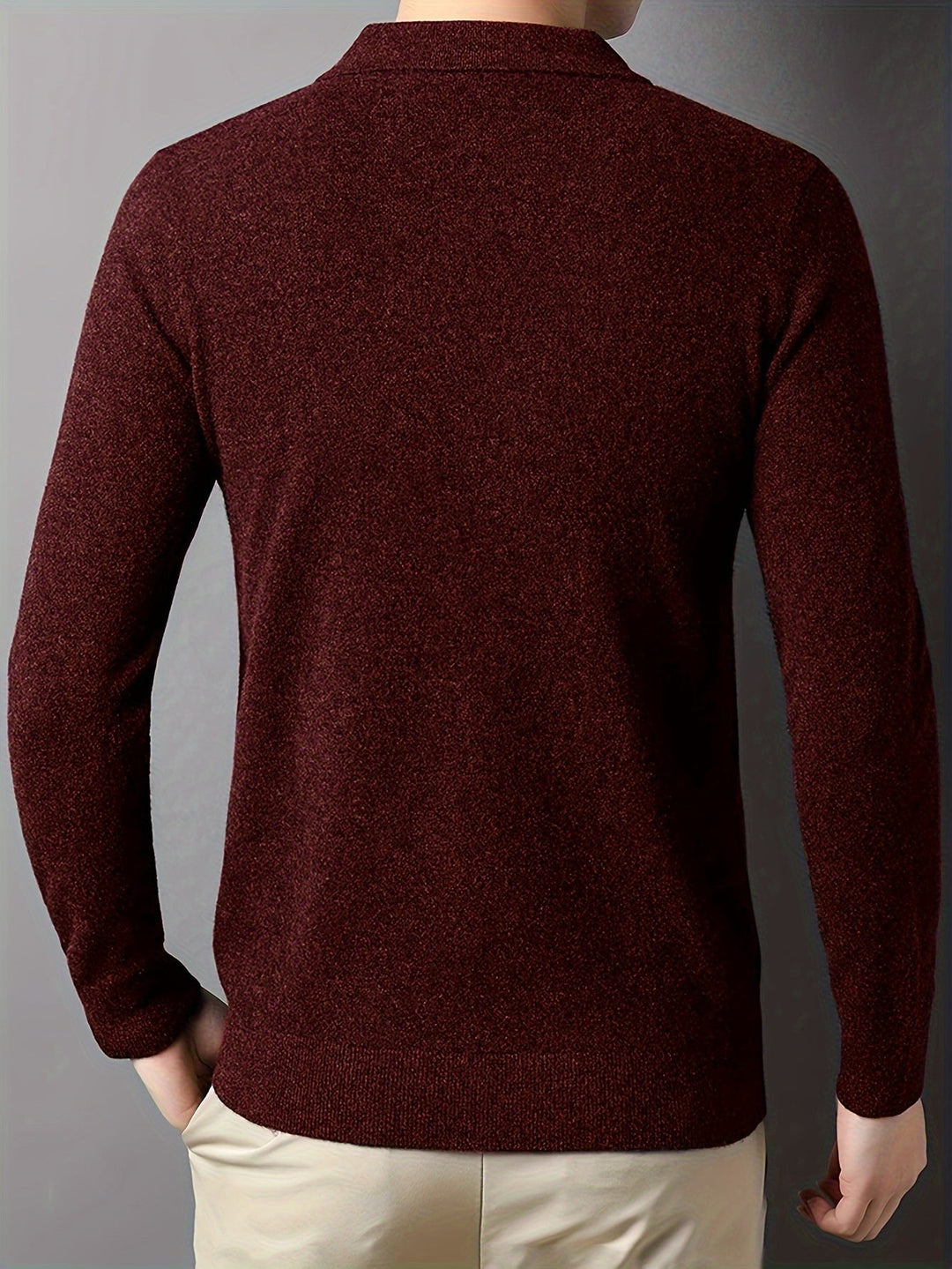 Anthony | Polera polo de punto manga larga