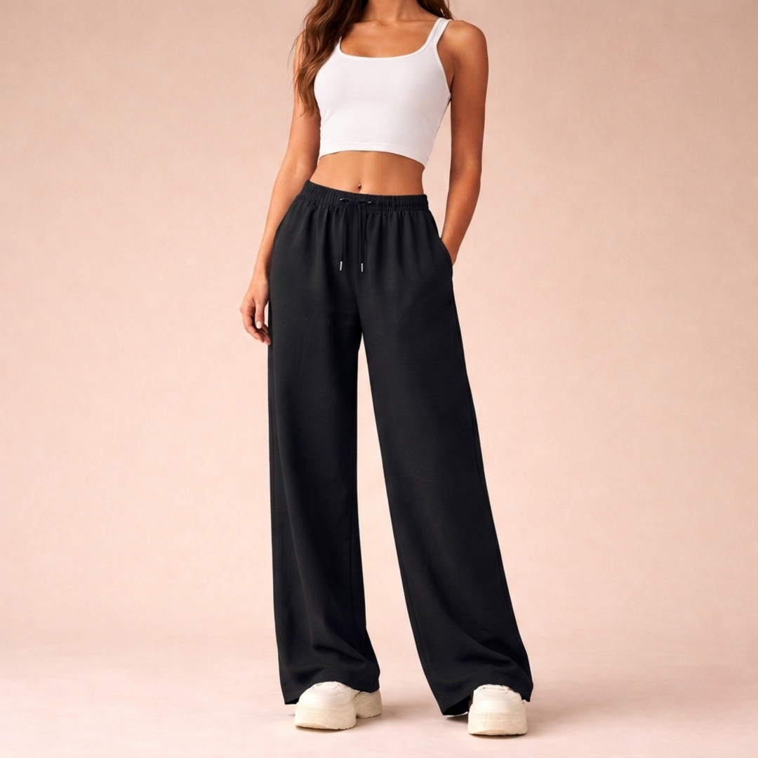 Claudina | Pantalones jogger de pierna ancha