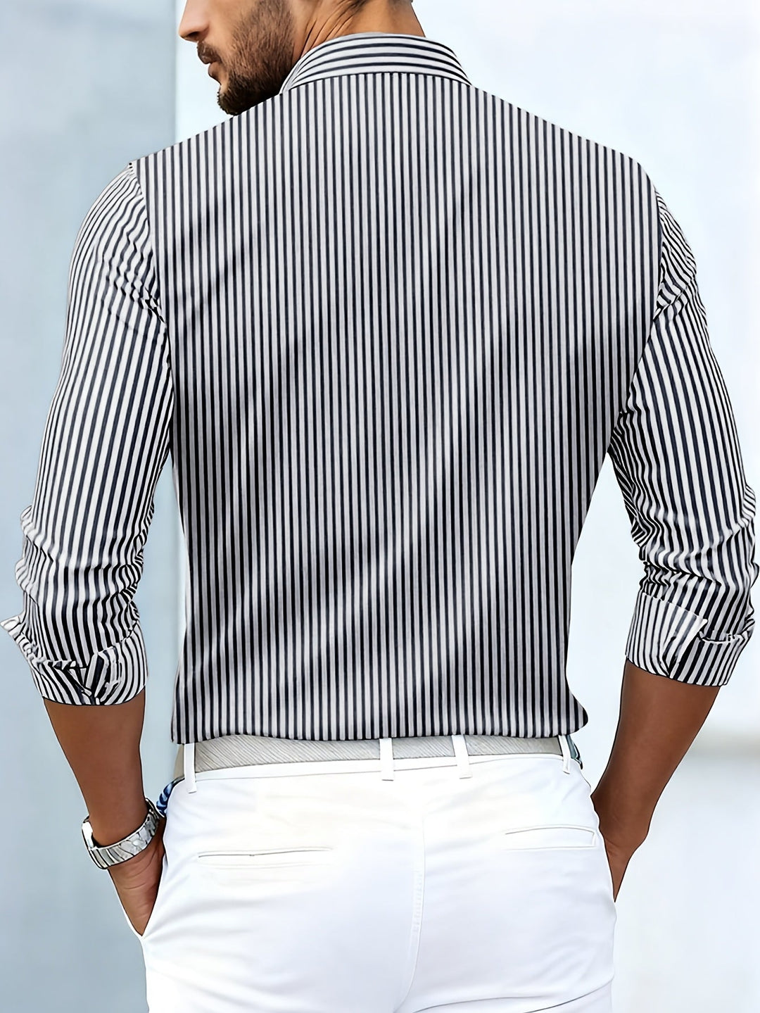 Felipe | Camisa de rayas manga larga