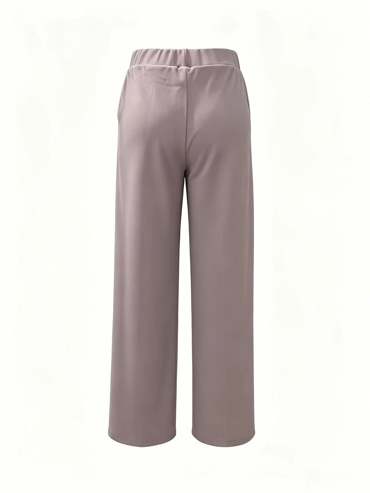 Saray | Pantalones de tiro alto y pierna ancha