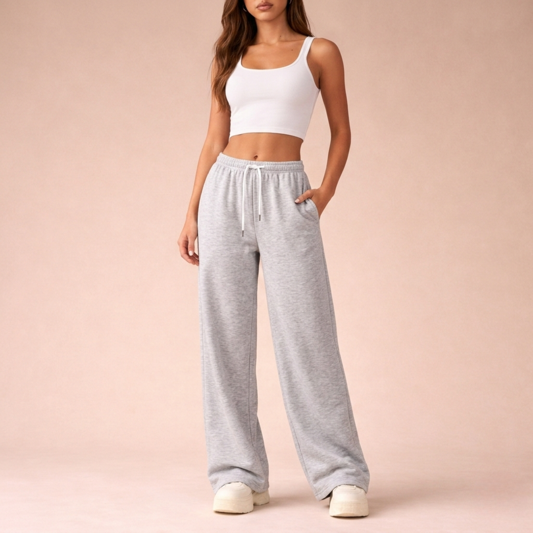 Claudina | Pantalones jogger de pierna ancha