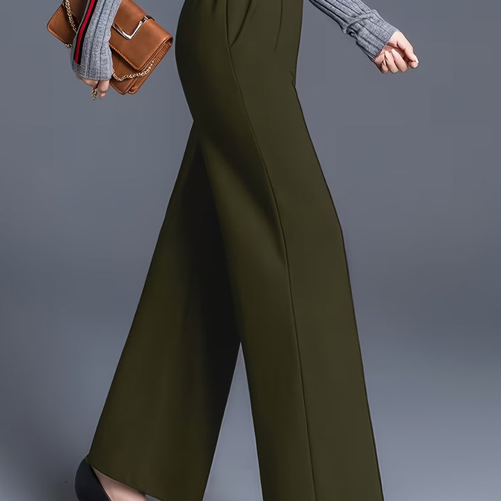 Saray | Pantalones de tiro alto y pierna ancha