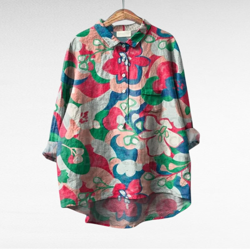 Ester | Blusa manga larga multicolor