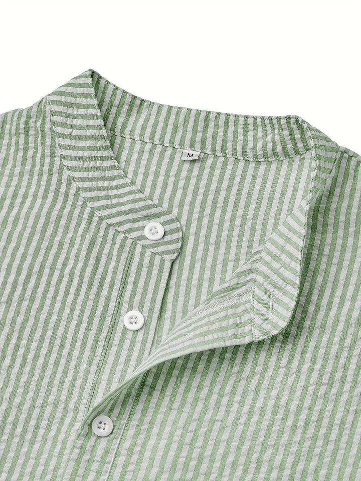 Cariqueo | Camisa henley a rayas