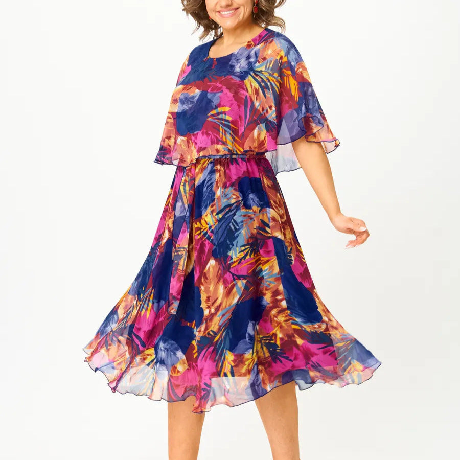 Ashley | Vestido midi estampado