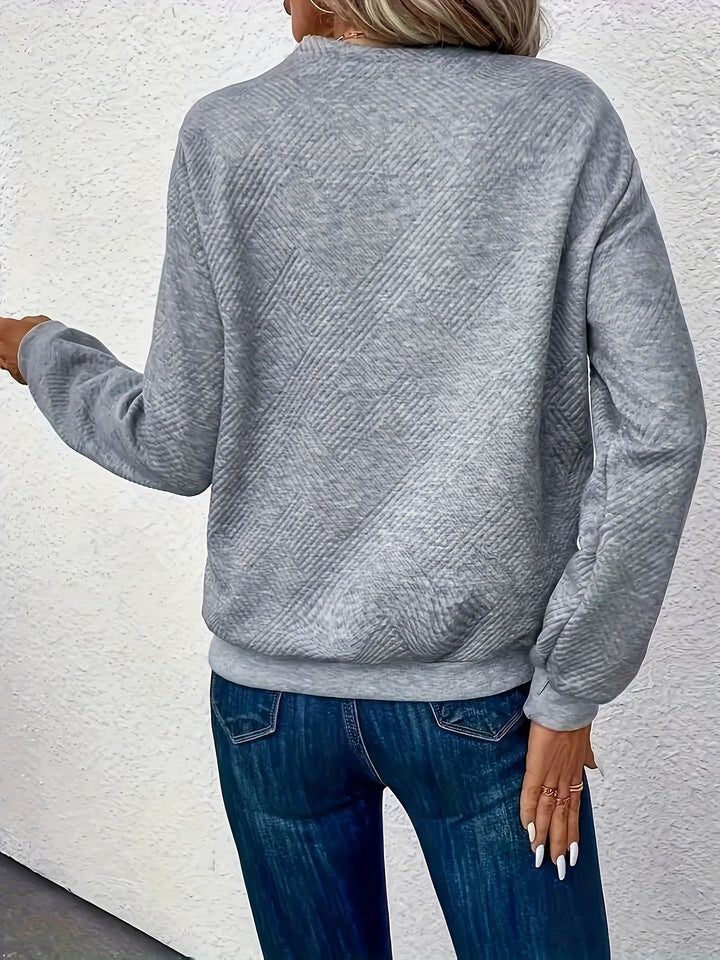 Cleofé | Sweater con escote asimétrico y botones