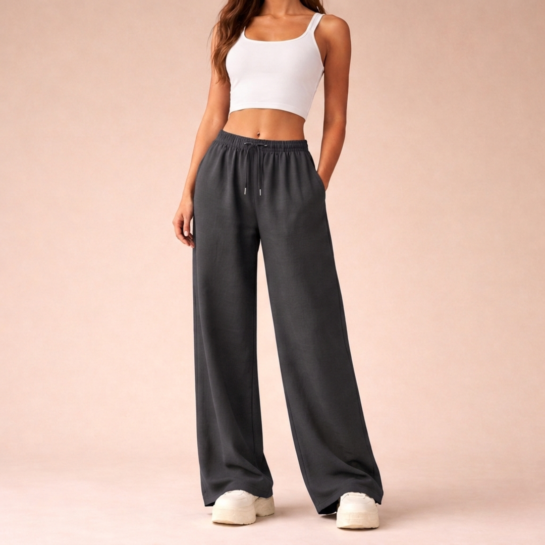 Claudina | Pantalones jogger de pierna ancha