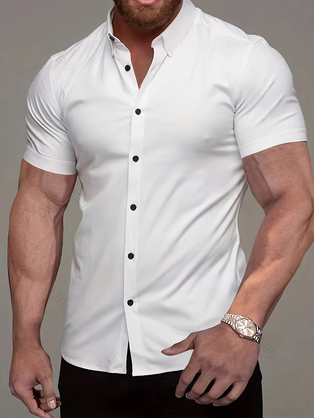 Flavio | Camisa manga corta clásica para hombre