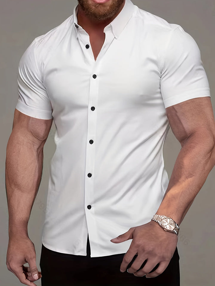 Flavio | Camisa manga corta clásica para hombre