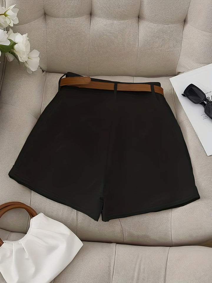 Maribel | Shorts de tiro alto con cinturón