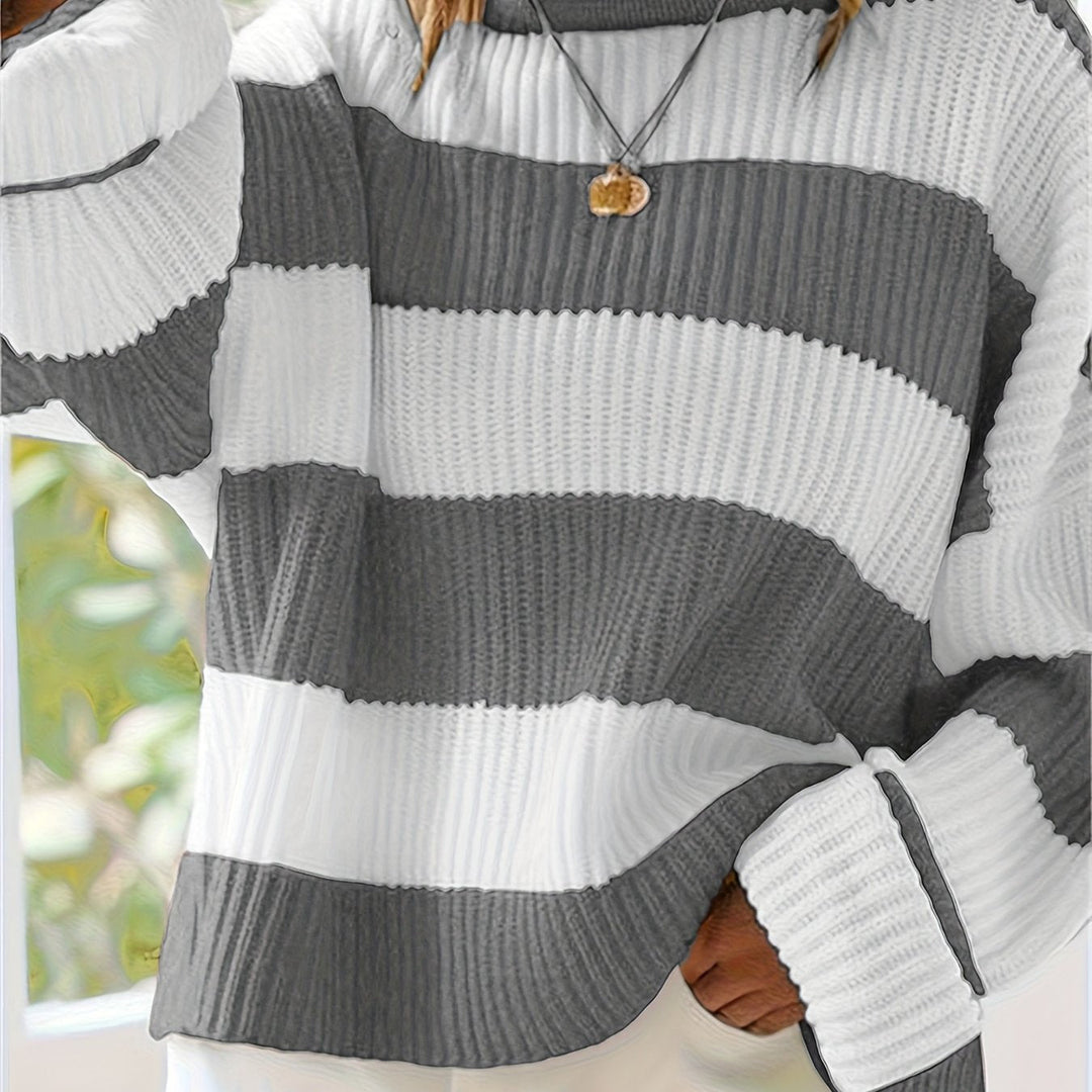 María Graciela | Sweater tejido a rayas holgado