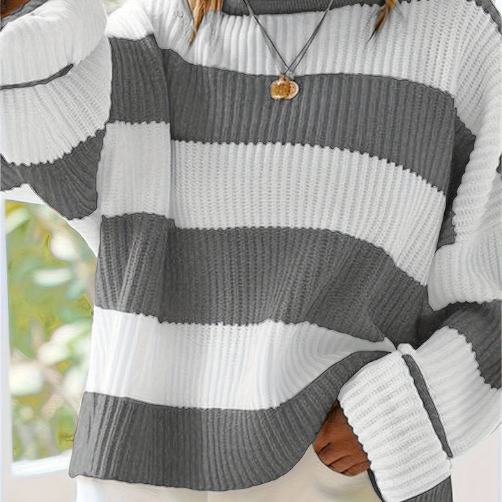 María Graciela | Sweater tejido a rayas holgado