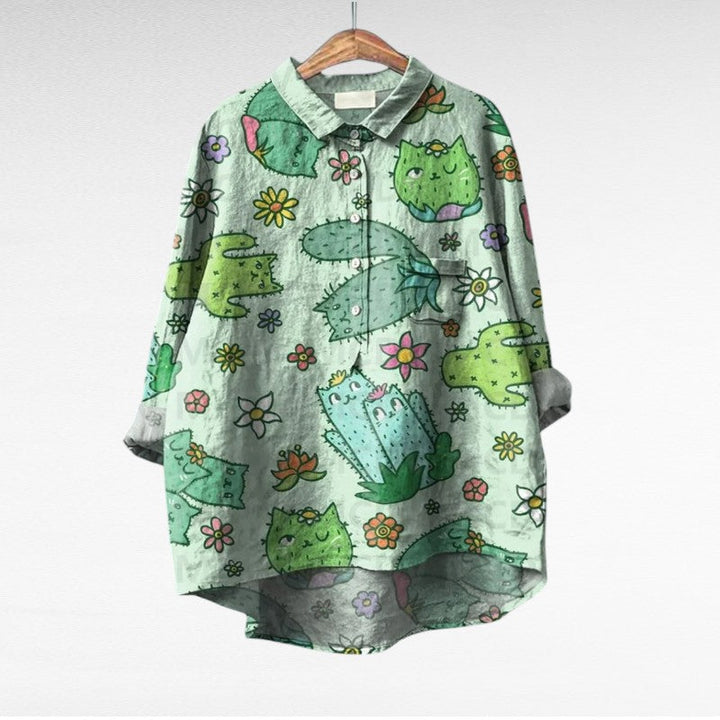 Ester | Blusa manga larga multicolor