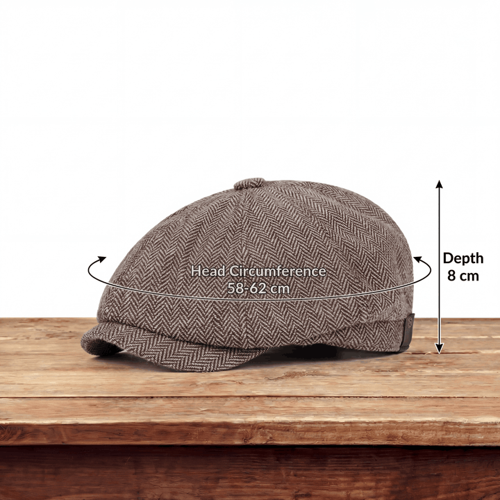 Genaro | Gorra de espiga en mezcla de lana