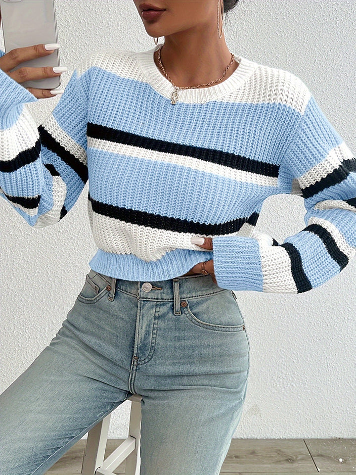 Quidel | Sweater a rayas en bloques de color