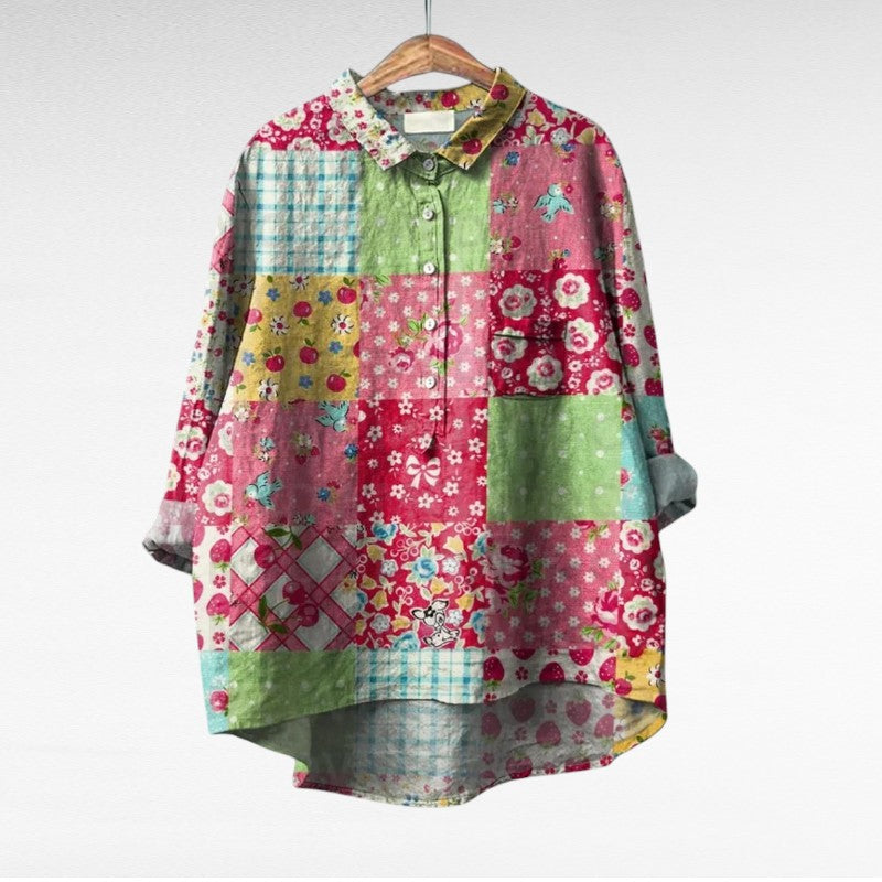 Ester | Blusa manga larga multicolor