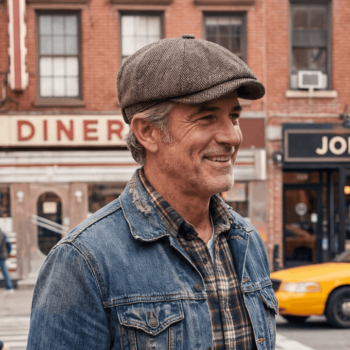 Genaro | Gorra de espiga en mezcla de lana