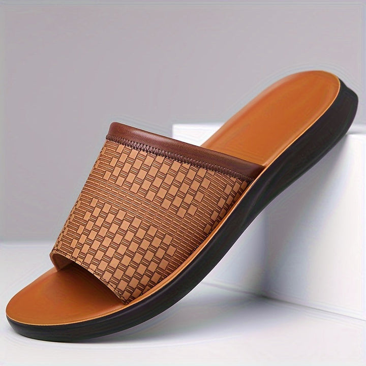 Eliseo | Sandalias slide tejidas para hombre