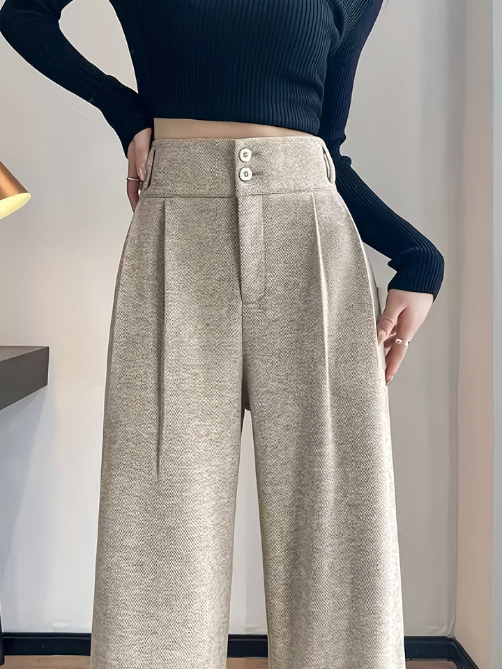 Leonor | Pantalón de tiro alto y pierna ancha