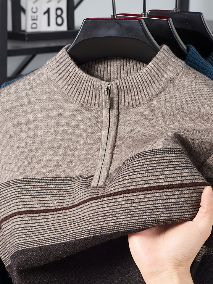 Dylan | Sweater con cuello alto y media cremallera