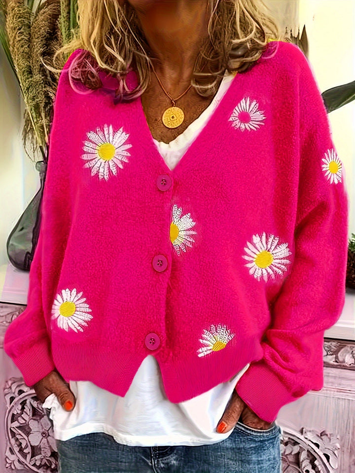 Zunilda | Cardigan bordado de margaritas