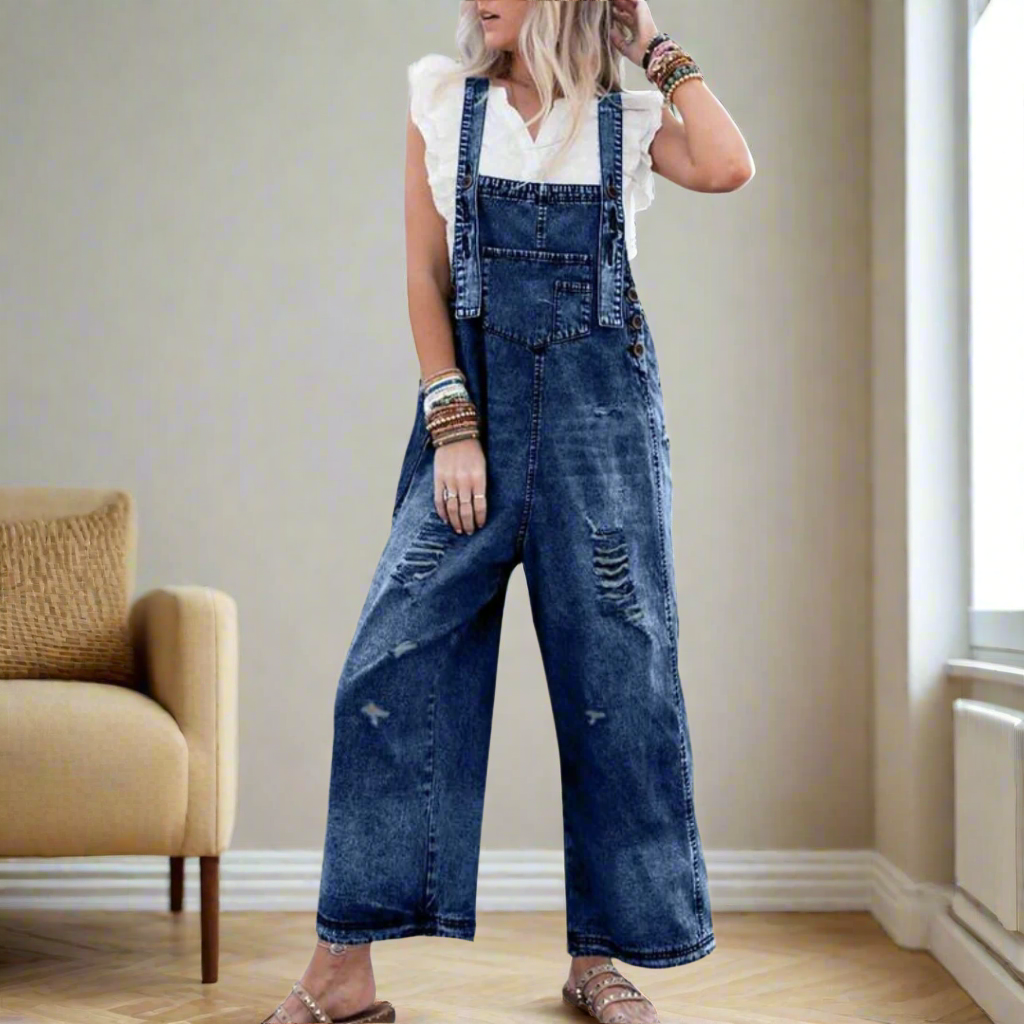 Dayana | Jumpsuit de mezclilla estilo vintage