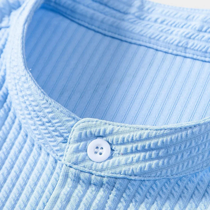 Federico | Camisa manga corta cuello mao