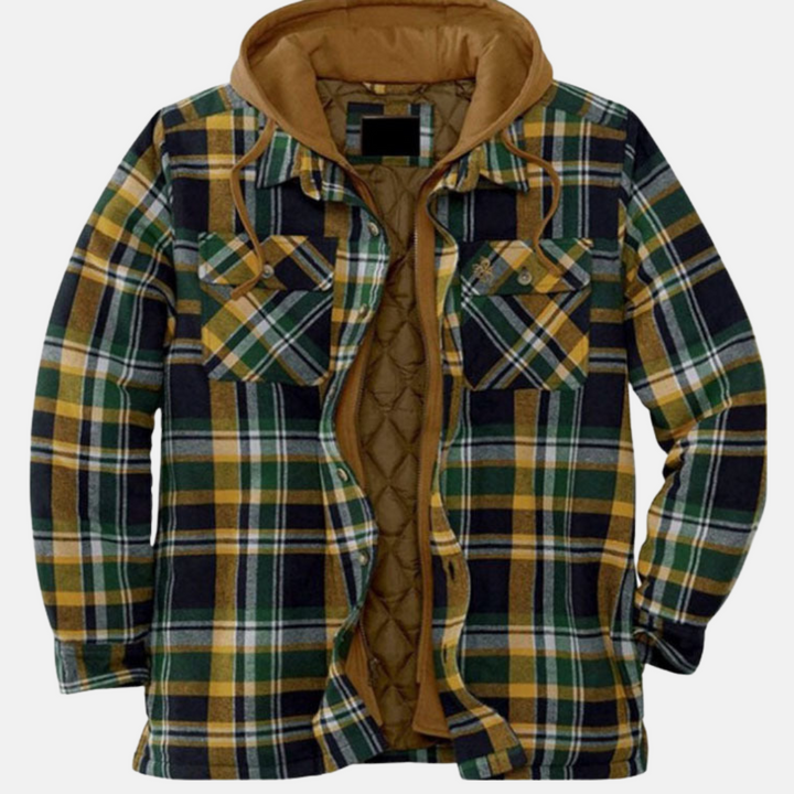 Heraldo | Chaqueta cuadrillé con capucha