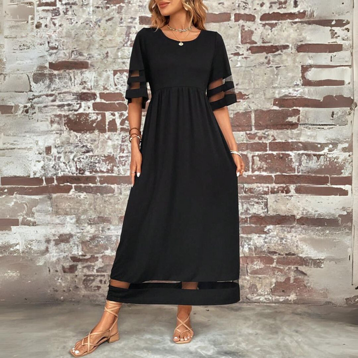 Mercedes | Vestido midi de cintura imperio