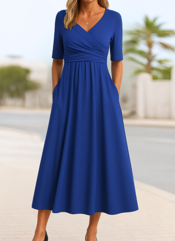 Carmen Luisa | Vestido midi cruzado