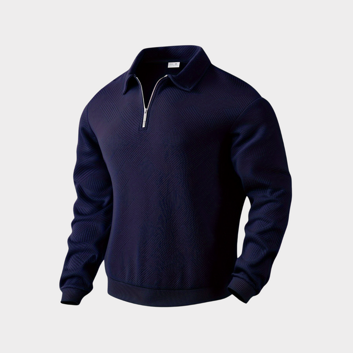 Florencio | Sweater texturado con medio cierre