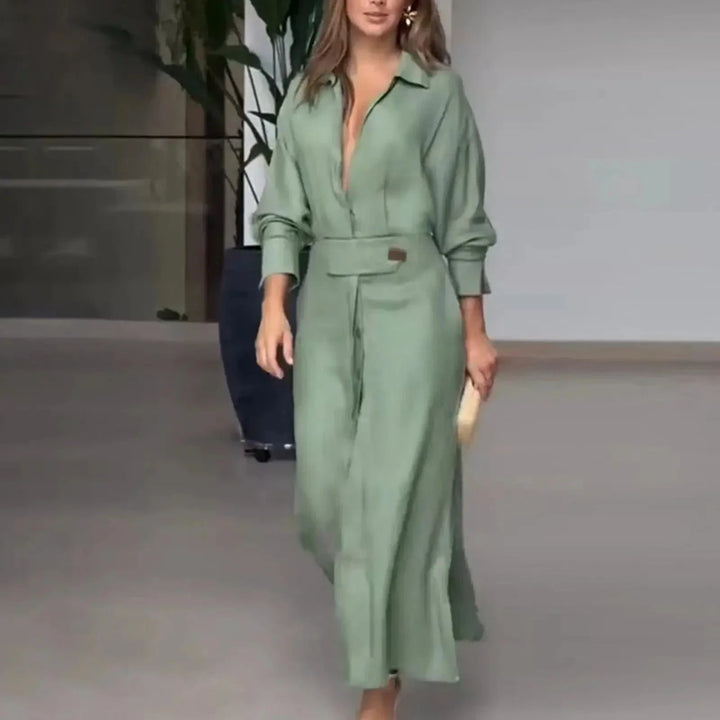 Rebeca Belén | Vestido camisero largo