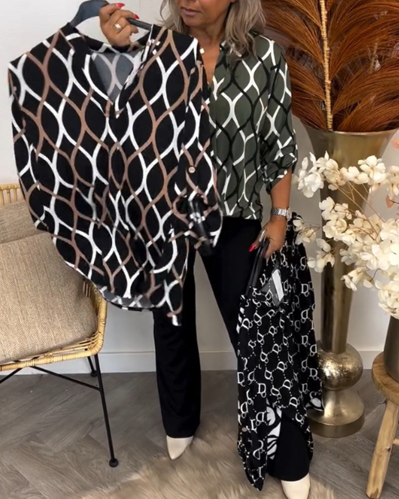 Claudia | Blusa Elegante con Estampado Moderno